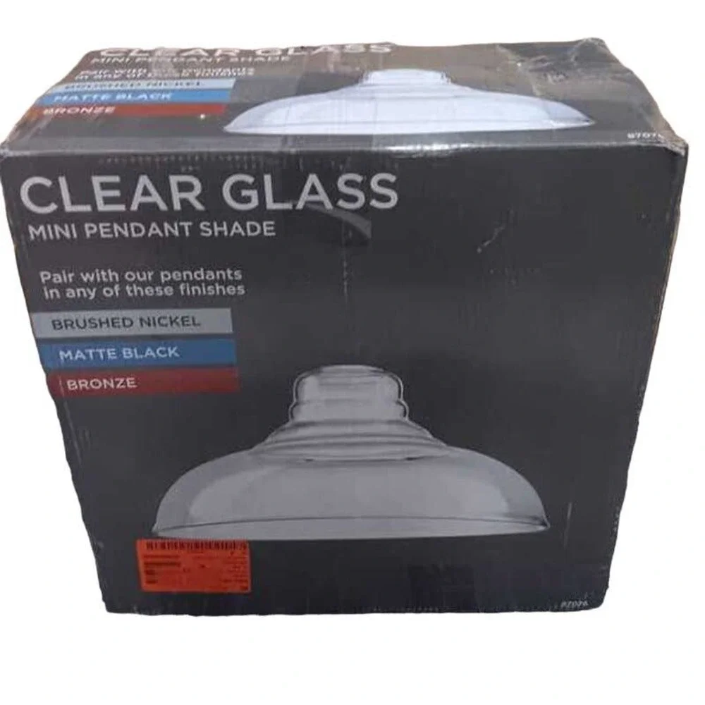 Clear Glass, Mini Pendant Shade, 12.01